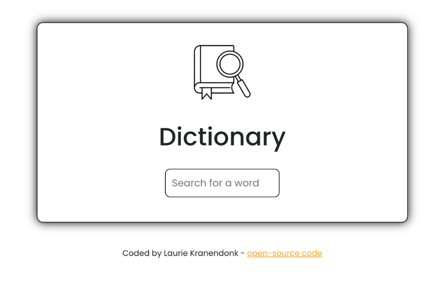 Dictionary by Laurie Kranendonk